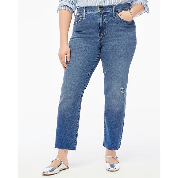 J. Crew Factory Denim - NWT J.Crew Factory Essential Straight Jean All-Day Stretch Running Lake Wash 35